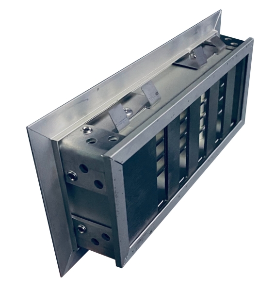 Schiebgitter, Warmluftgitter eloxiert 298 x 148mm verstellbar