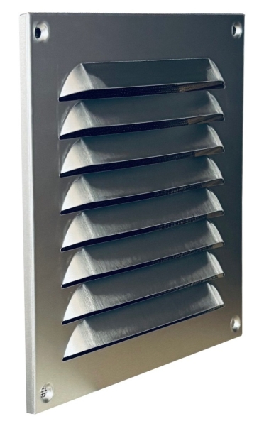 Lüftungsgitter Aluminium eloxiert 200 x 200 mm