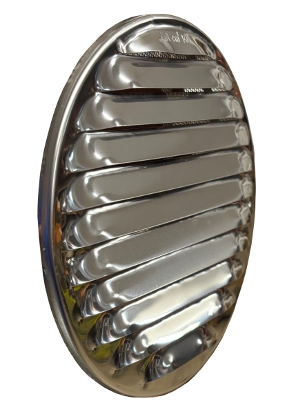 Variables Lüftungsgitter Edelstahl DN 180 für Rohre 125 - 160 mm