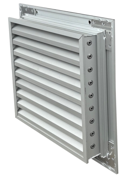 Sichtschutzgitter Aluminium eloxiert 300 x 300 mm mit Insektenschutz