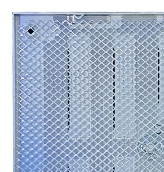 Schiebegitter Aluminium 155 x 155mm