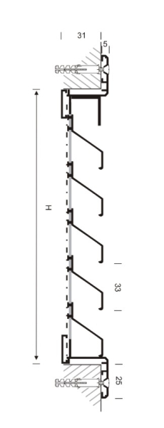 Skizze Lamellengitter