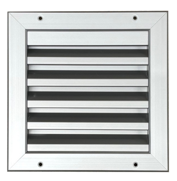 Lüftungsgitter Aluminium eloxiert starke Ausführung mit Insektenschutz, Sonderanfertigung auf Anfrage