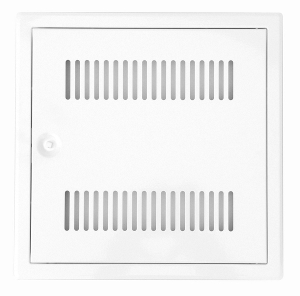 Revisionstüre Softline weiß Lüftungsschlitze Sondermaße auf Anfrage