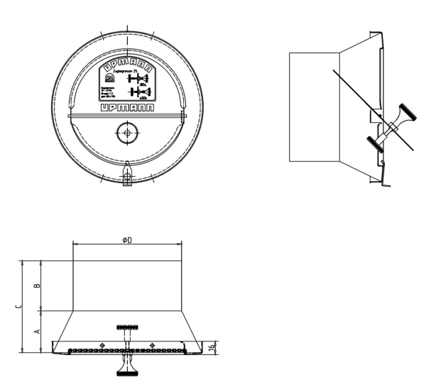Zugbegrenzer Z6 Anschluss DN 130mm, Edelstahl V2A