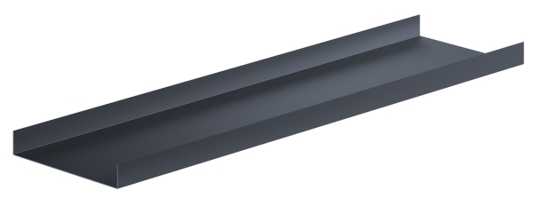 U- Profil 20 x 125 x 20mm Aluminium anthrazit Länge 1,25 Meter