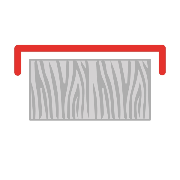 U- Profil 20 x 125 x 20mm Aluminium anthrazit Länge 1,25 Meter
