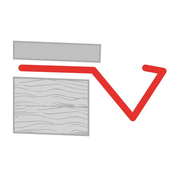 Verbinder Vordach Dachrinne Aluminium anthrazit V- Mini