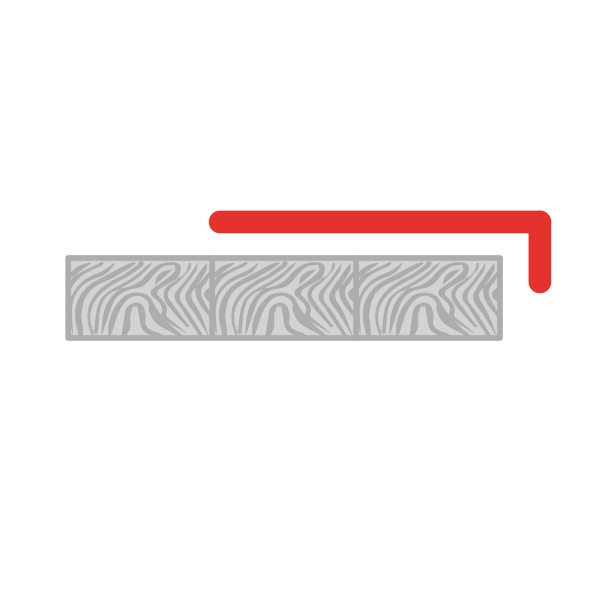 Winkelprofil 135 x 30mm Aluminium natur Länge 1,25 Meter