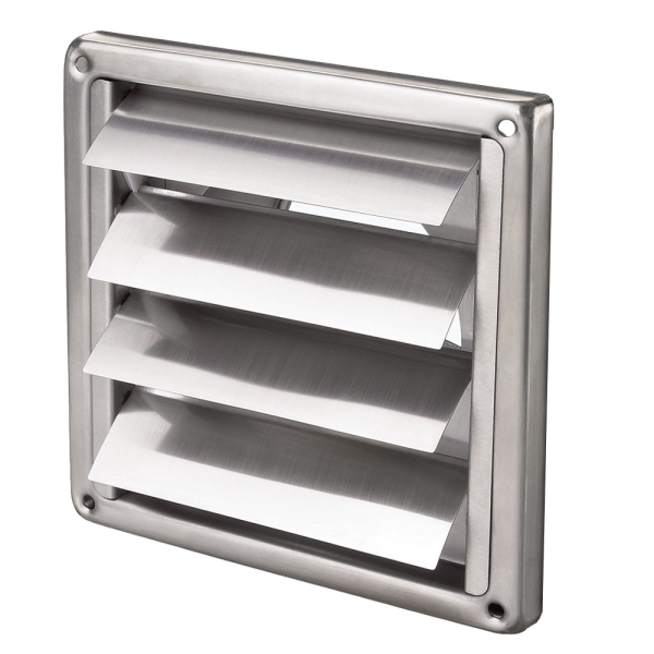 Wrasenklappe Edelstahl mit Stutzen für Rohre DN 100 incl. Schaumgummidichtung