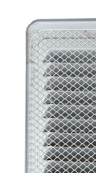 Lüftungsgitter Aluminium eloxier Rückseite
