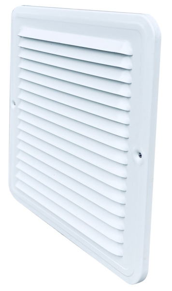 Lüftungsgitter Aluminium weiß rechteckig 150 x 150 mm