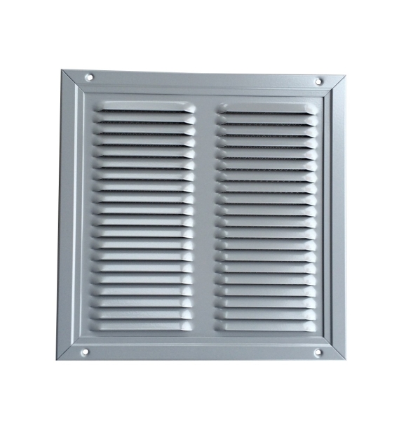 Luftgitter, Lüftungsgitter Aluminium Weiss 250 x 250 mm