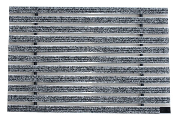 ACO Schuhabstreifermatte Rips Hellgrau, 60 x 40