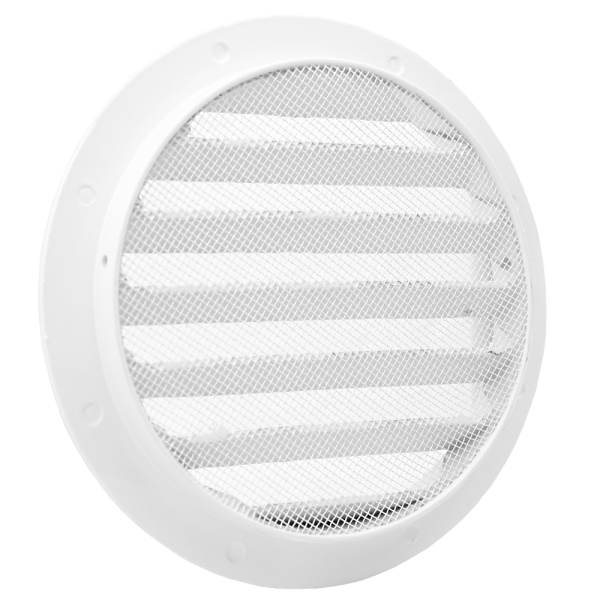 Wetterschutzgitter Aluminium Guss DN 200 weiß