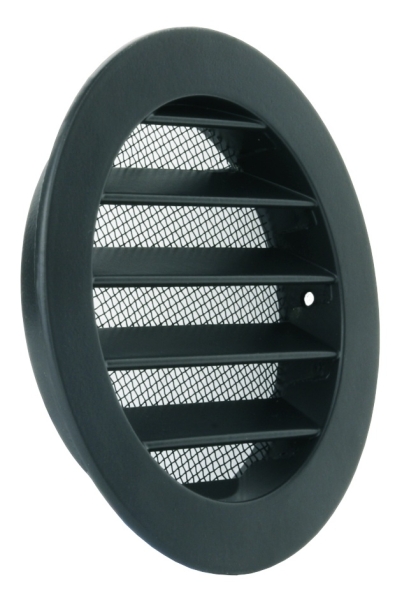 Wetterschutzgitter Aluminium Guss DN 100 schwarz